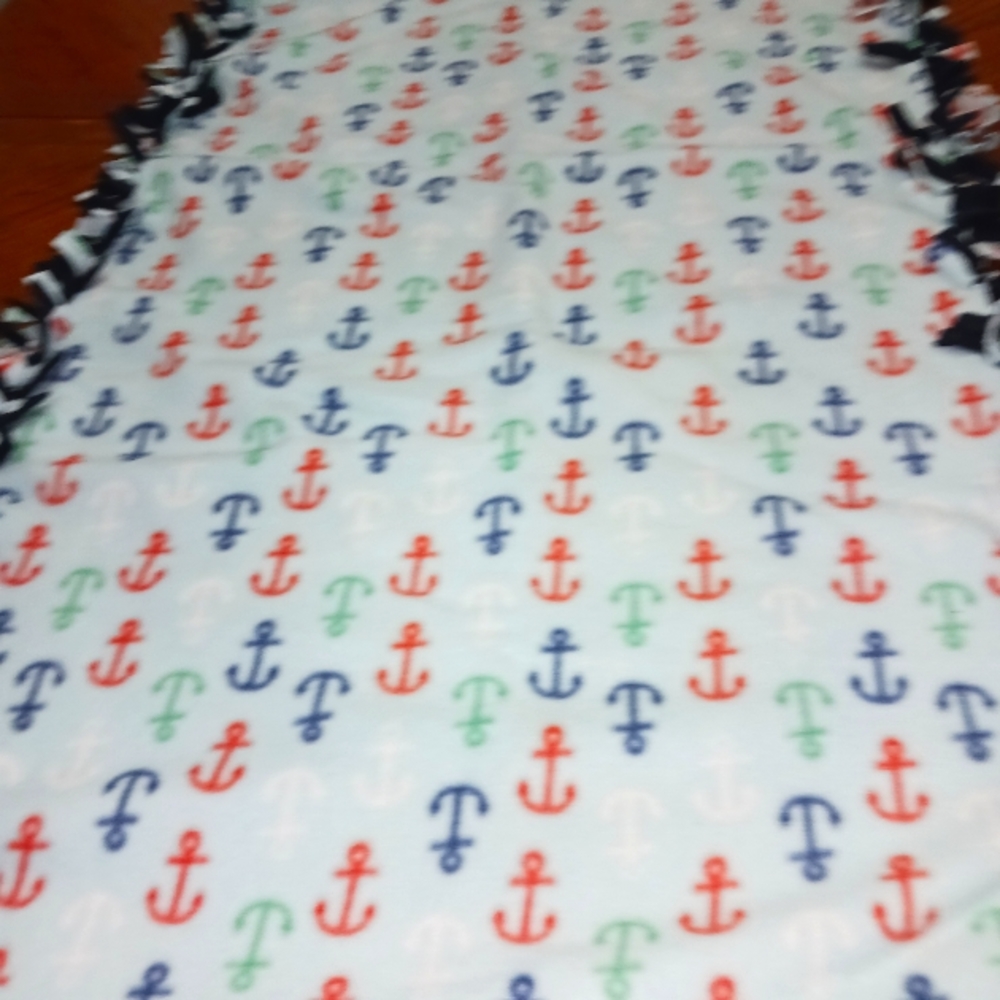 Nautical childs blanket